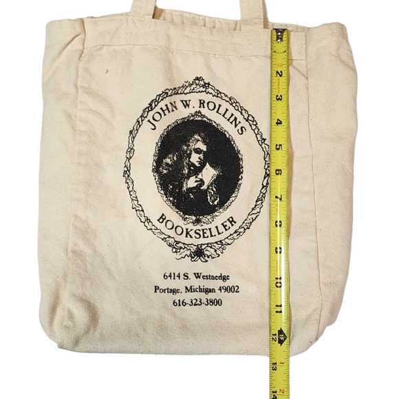 Portage MI Reusable Canvas Tote Bag from John W Rollins Bookseller - Picture 3 of 8